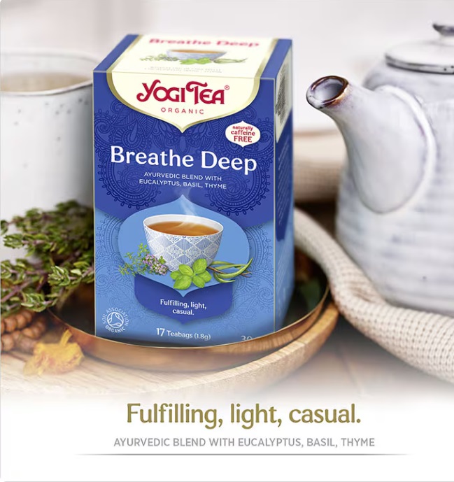 Yogi Tea Βιολογικό Τσάι Breathe Deep 17 Φακελάκια